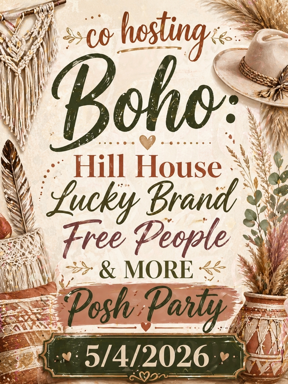 Co Hosting Boho Posh Party